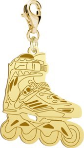 Radziszewska Jewellery Pozłacany Charms Rolki DEDYKACJA GRATIS