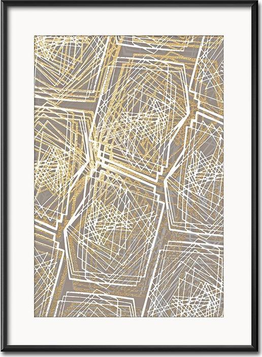 ART-POL Obraz do salonu złota abstrakcja