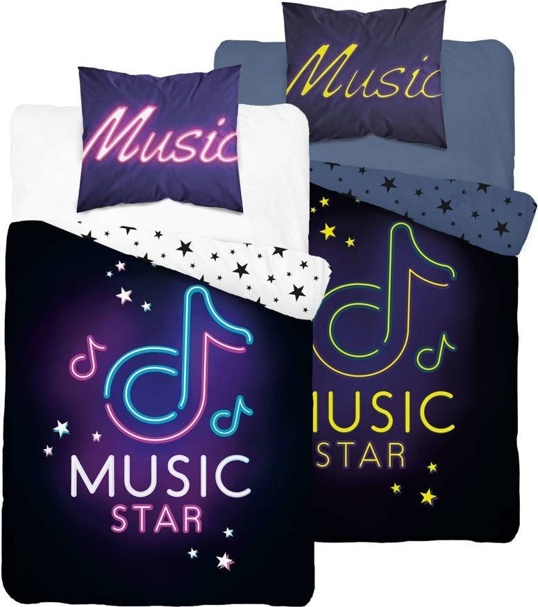 Detexpol Pościel 160 x 200 2cz FLUO Młodzieżowa Jaime 4542A