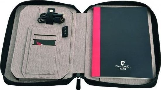Pierre Cardin Aktówka z power bankiem 4000 mAh PIERRE CARDIN B5600800IP377 Grafitowa uniwersalny