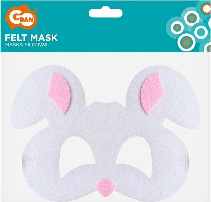 GoDan Maska filcowa królik 18.5x13cm