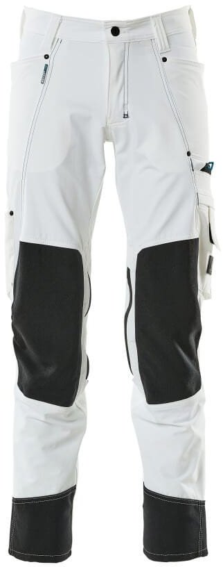 MASCOT Spodnie z kieszeniami na kolanach ADVANCED (kolor biel, rozmiar 82C56)