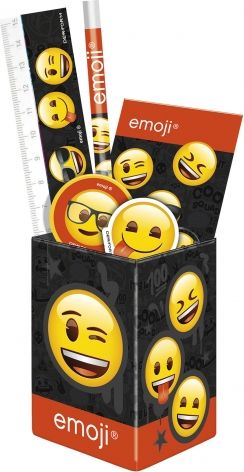 Derform Zestaw przyborów szkolnych Emoji 10 (ZPSPEM10)