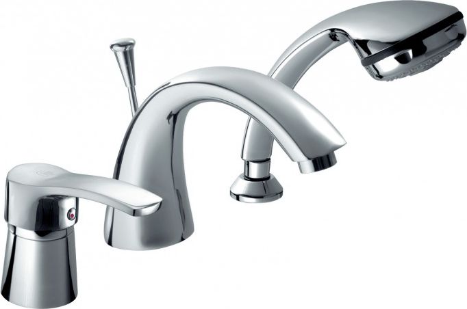 Bateria wannowa KFA Kwarc wolnostojące chrom (4205-210-00)