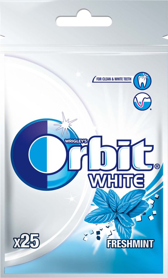 Orbit Orbit white freshmint guma 25 drażetek 35g