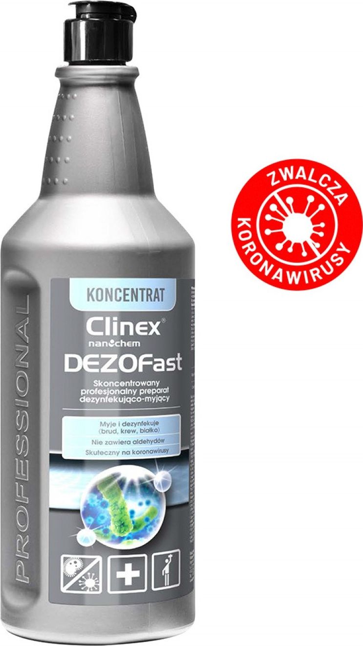 Clinex Profesjonalny koncentrat do mycia i dezynfekcji Dezofast 1L skoncentrowany