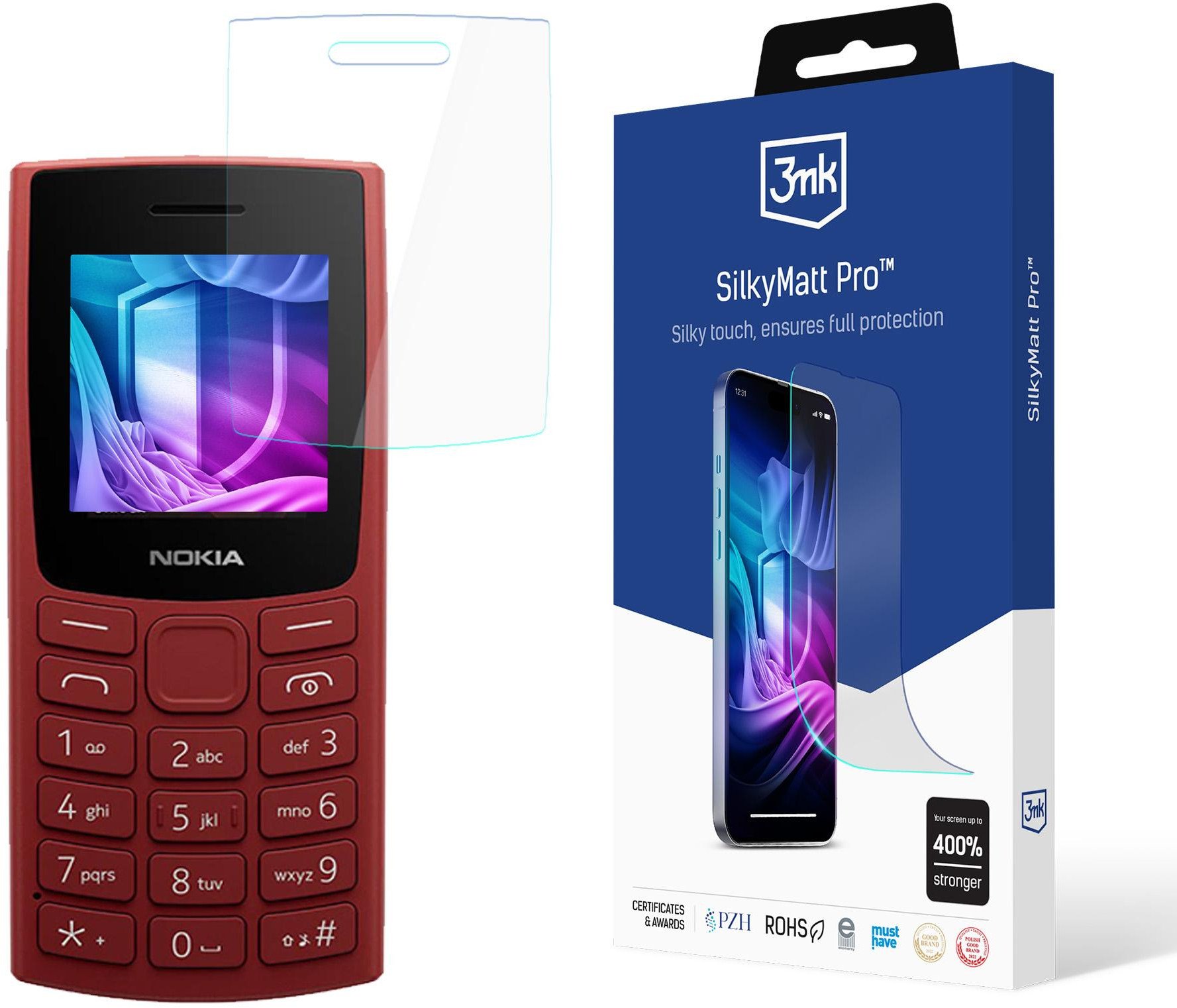 NOKIA 105 4G (2023) - 3MK SILKY MATT PRO