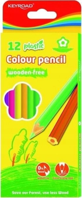 Kredki ołówkowe bezdrzewne słonecznik 12 kolorów