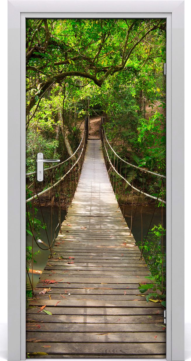 Tulup Fototapeta samoprzylepna na drzwi 85 x 205 cm Most wiszący