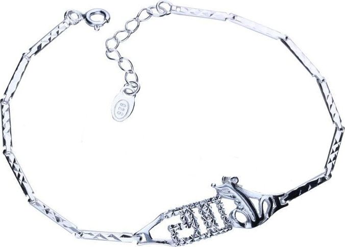 Lovrin Srebrna bransoletka 925 ozdobą cyrkonie 3,76g