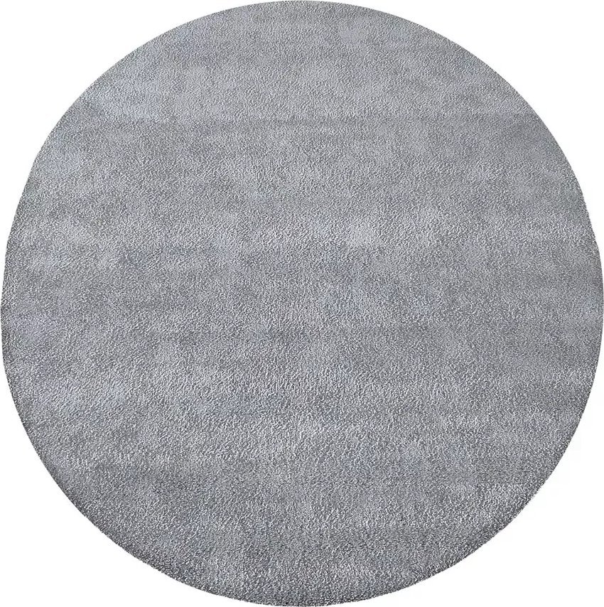 Profeos Szary dywan shaggy koło - Valto 200 cm