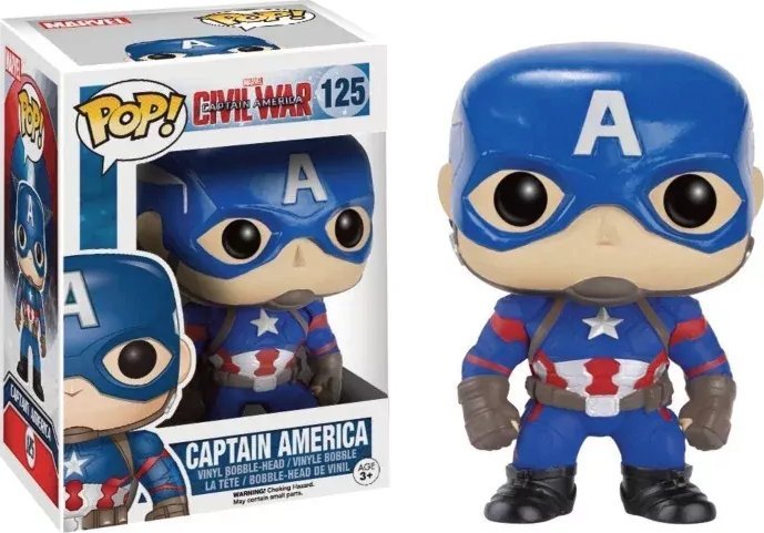 Figurka Funko Pop funko pop! marvel civil wars 125 captain america
