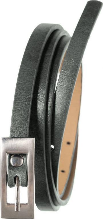 4U Cavaldi Cienki pasek damski z gładkiej skóry ekologicznej Cavaldi 110 cm