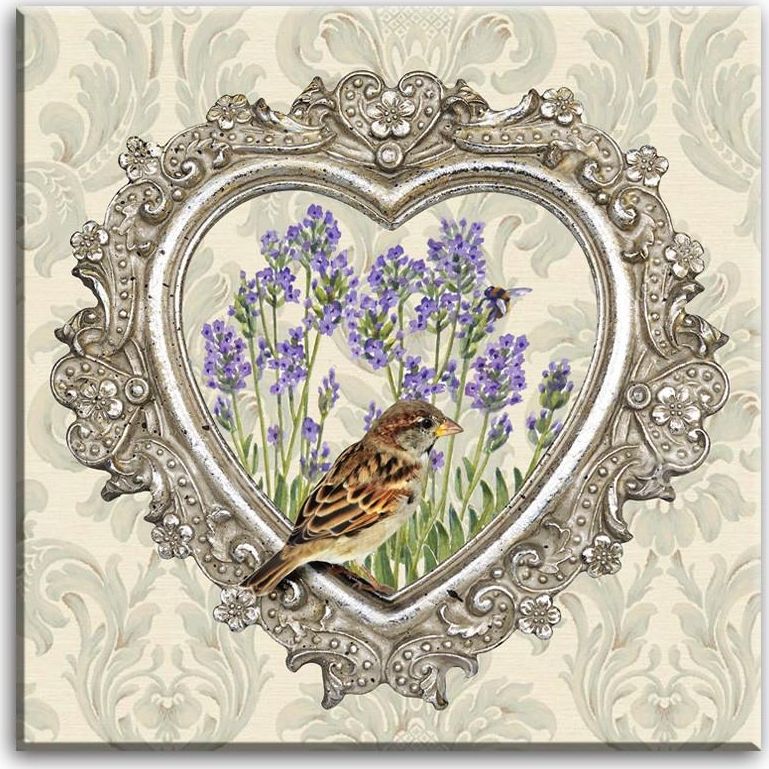 GO-BI Obraz "Lawendy" reprodukcja 40x40 cm