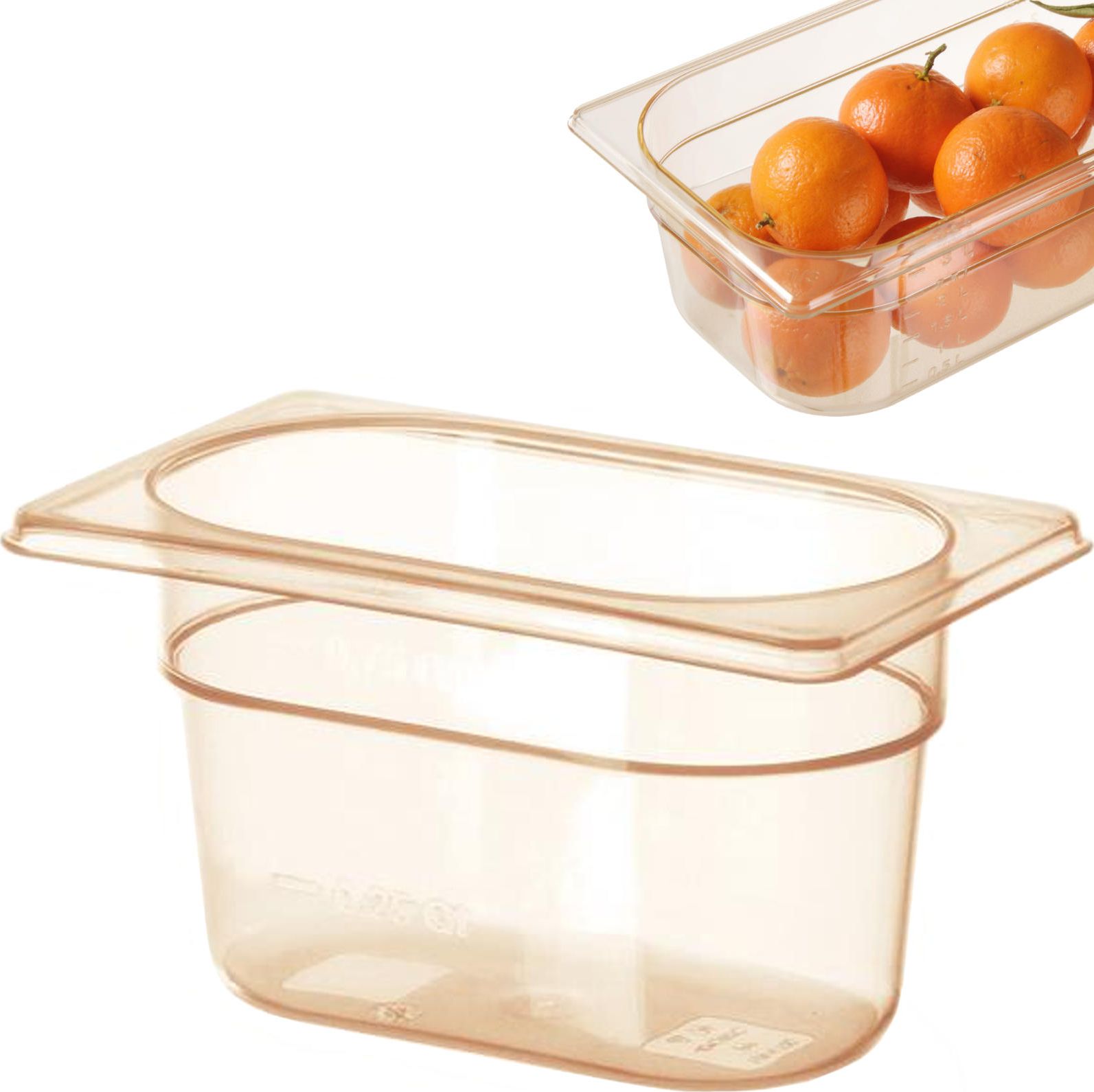 Hendi Pojemnik GN z grilamidu do wysokich temperatur GN 1/9 wys. 100 mm - Hendi 869772 Pojemnik GN z grilamidu do wysokich temperatur GN 1/9 wys. 100