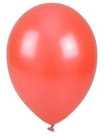 Balony metalizowane czerwone 25cm 100szt