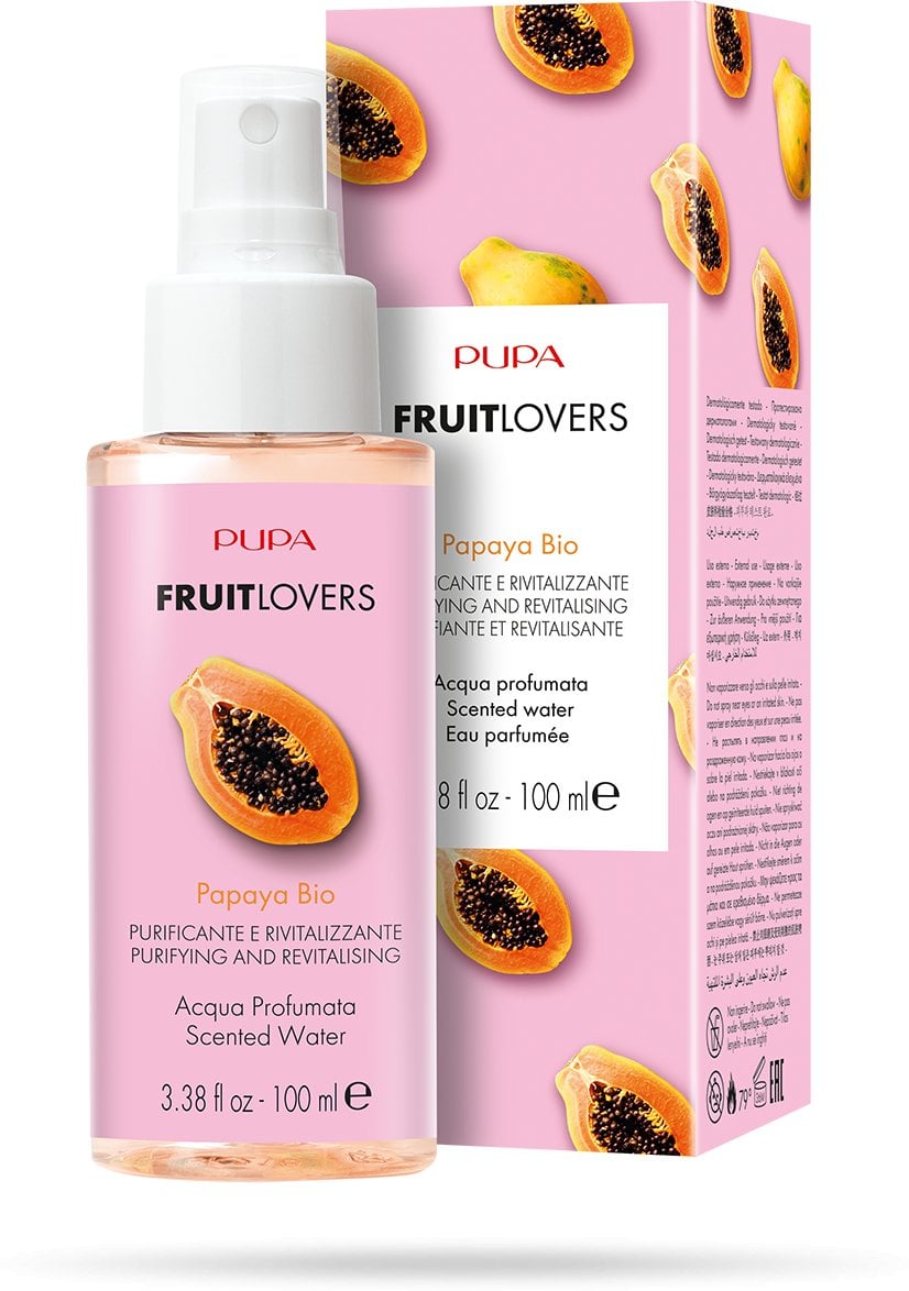 Kūno purškiklis Pupa Milano Fruit Lovers, 002 Papaya, 100 ml