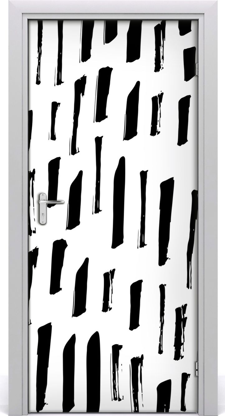 Tulup Fototapeta samoprzylepna na drzwi 95 x 205 cm czarny punkt