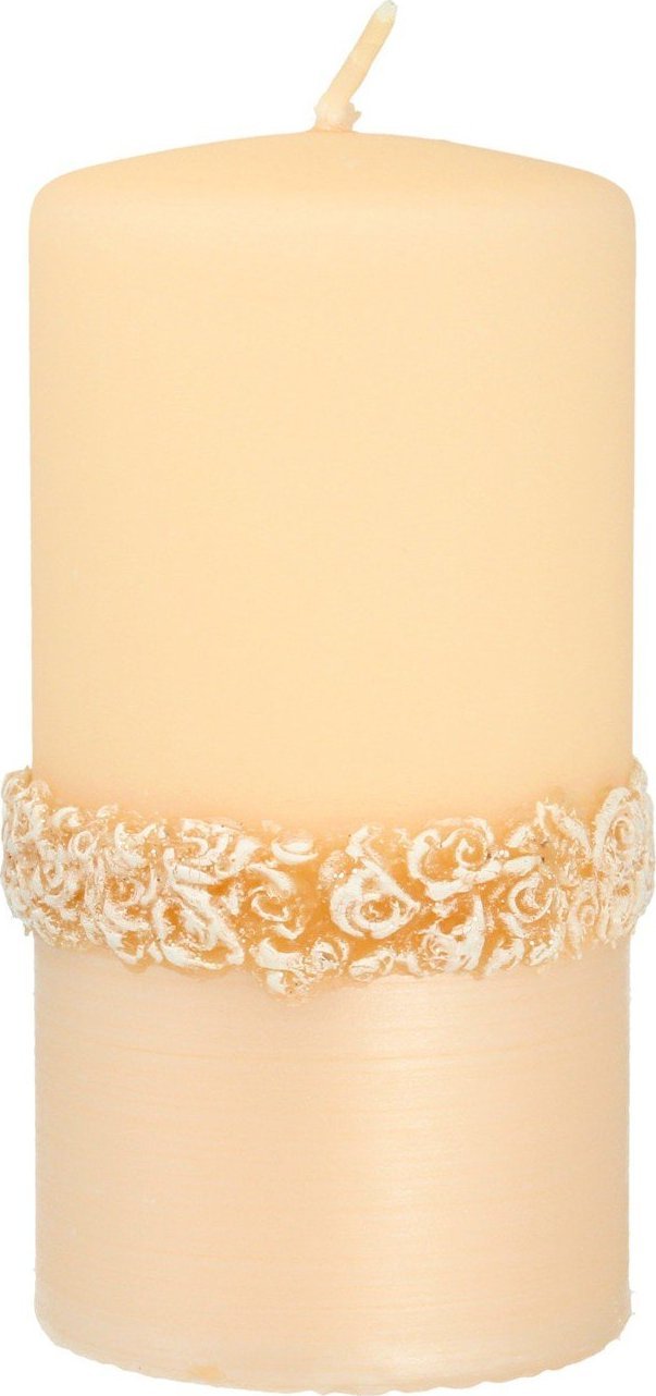 Artman ARTMAN Świeca ozdobna Bella - walec średni (średnica 7cm) piaskowy 1szt