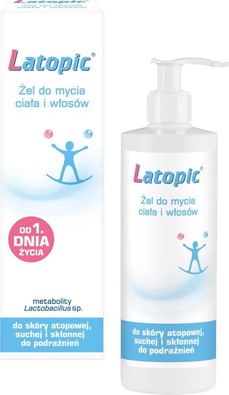 Latopic Żel do mycia ciała i włosów 400ml