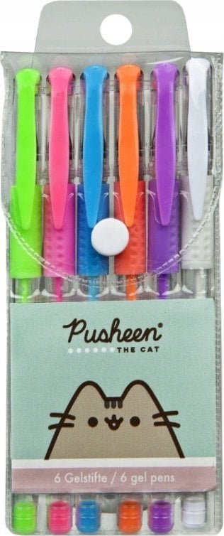 Długopisy żelowe Pusheen 6 kolorów