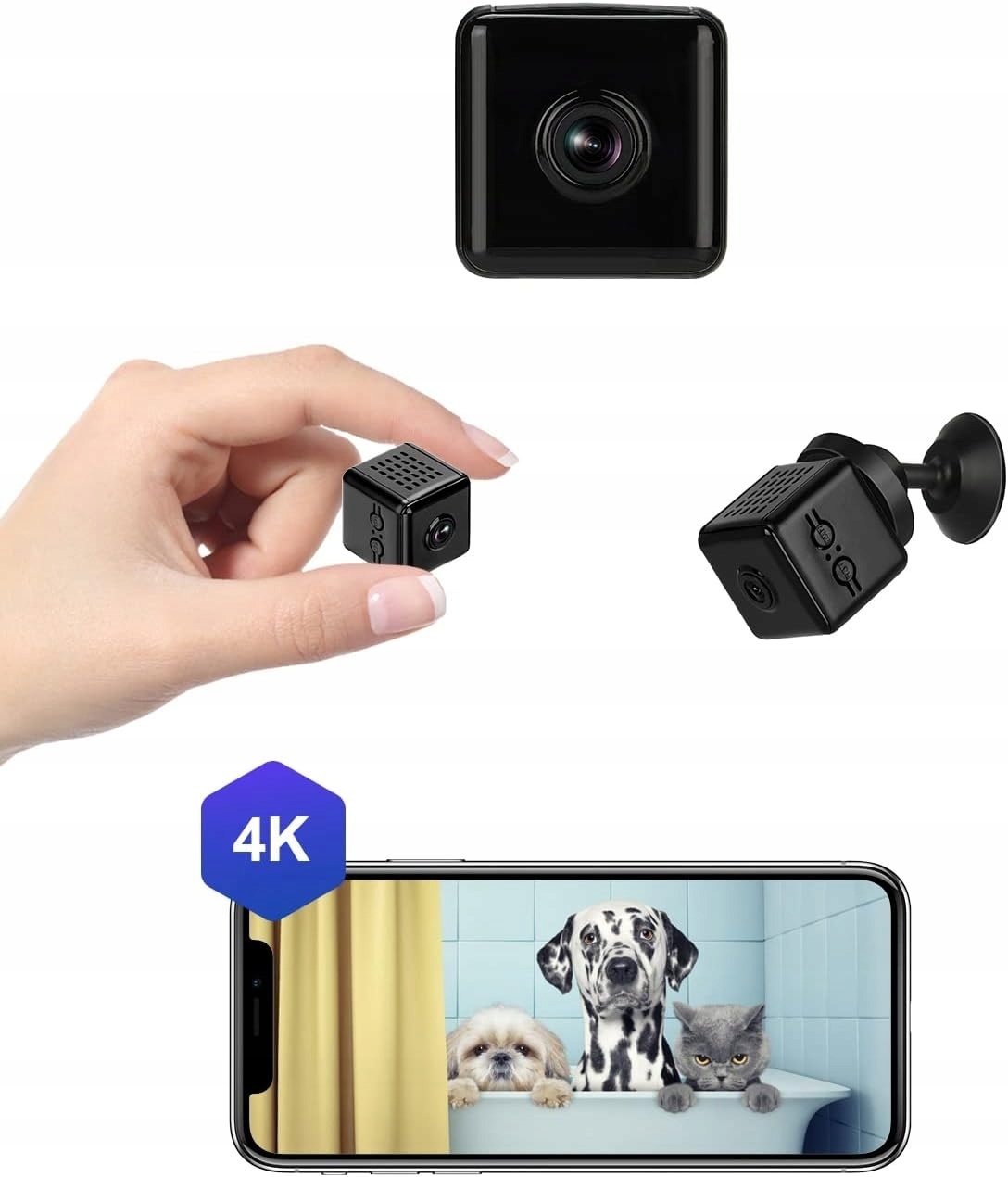 Wiwacam - Kamera Szpiegowska Mini Ukryta Detekcja Wifi 4K