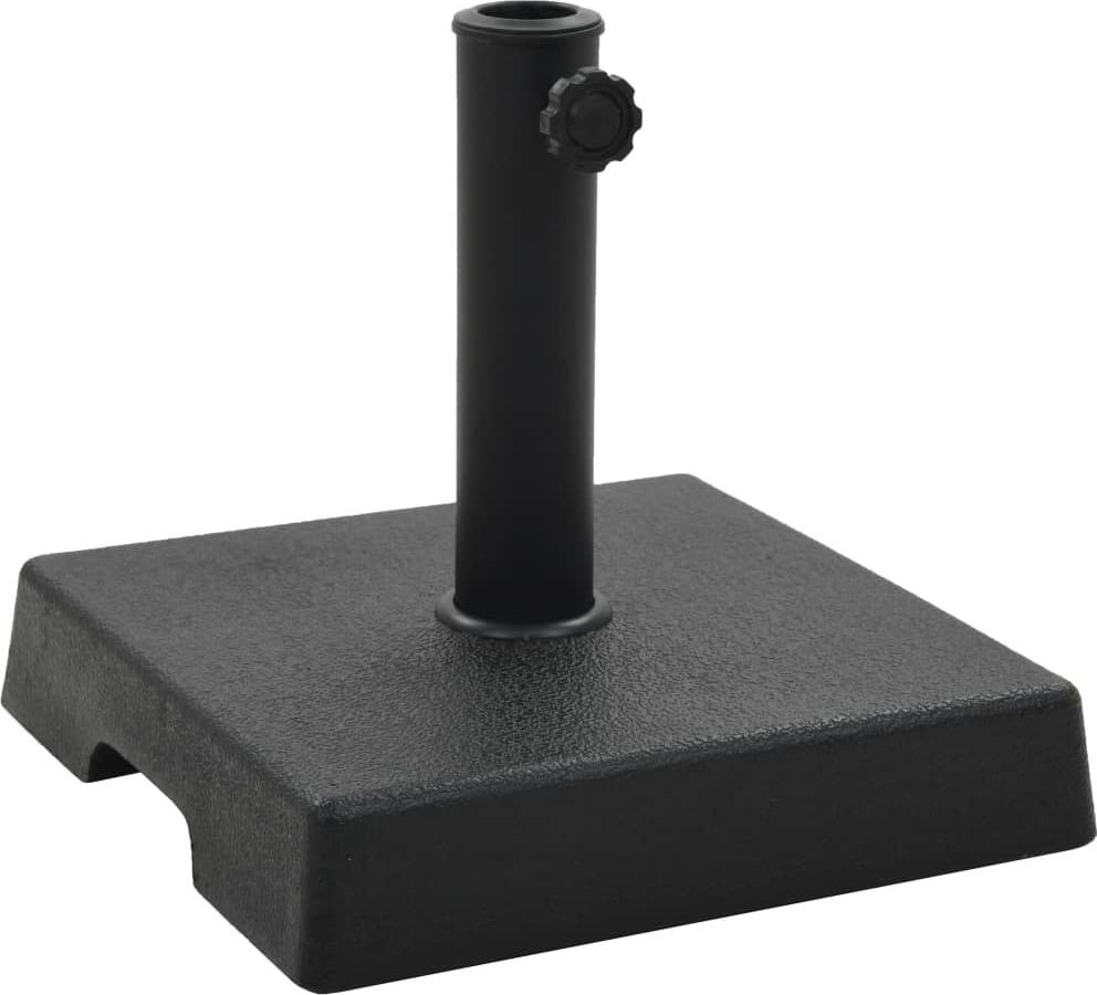 vidaXL VidaXL Podstawa pod parasol, kwadratowa, żywica, 8 kg, czarna