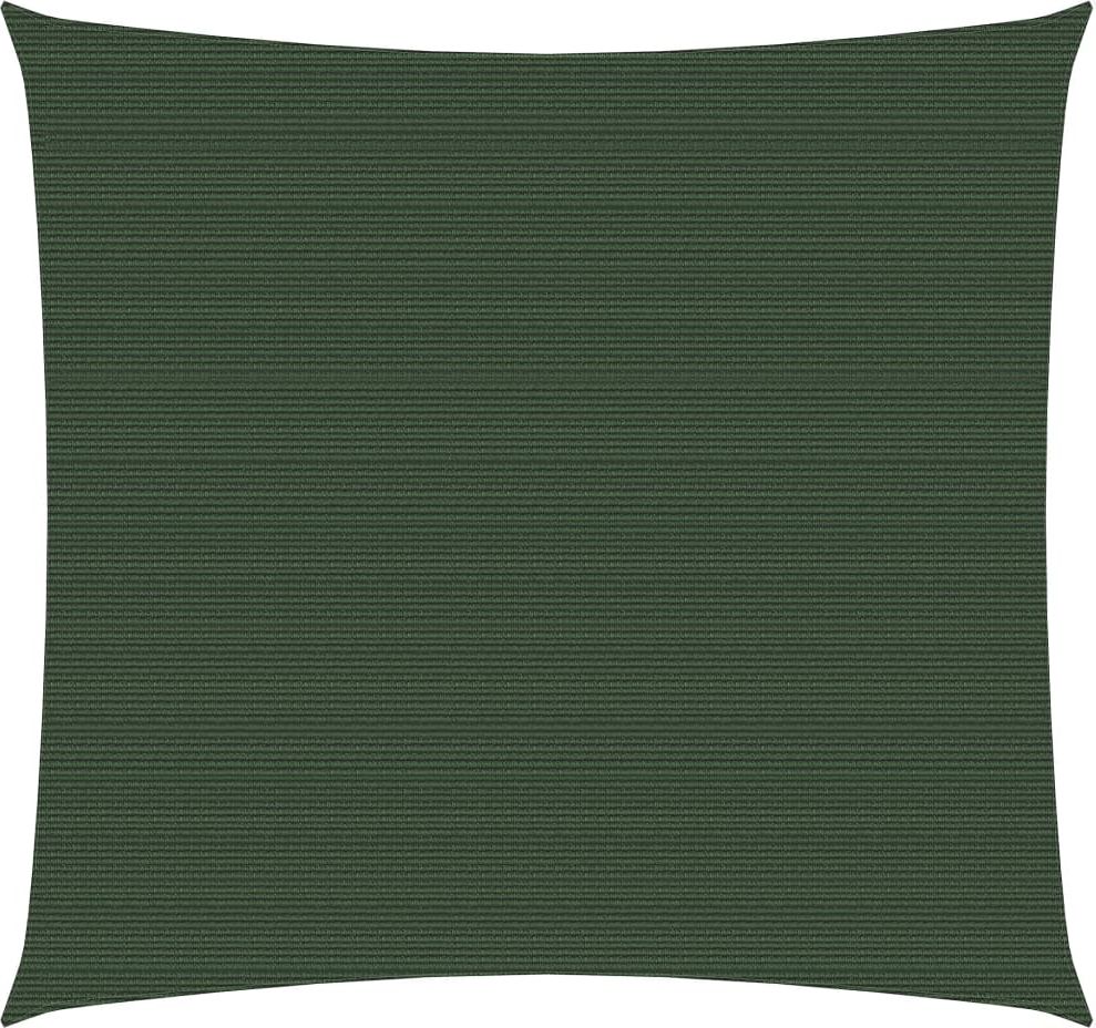 vidaXL Żagiel przeciwsłoneczny, 160 g/m, ciemnozielony, 4x4 m, HDPE