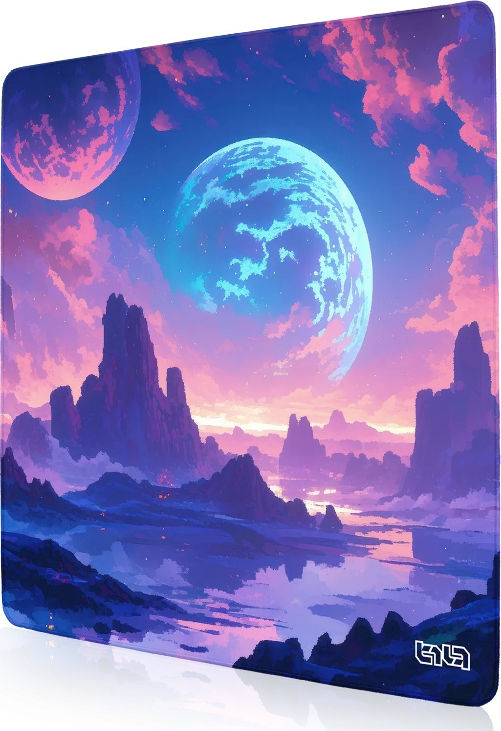 Podkładka Tilt PODKŁADKA POD MYSZKĘ XXL Planeta Neonu 30x30 TILT Antypoślizgowa XL