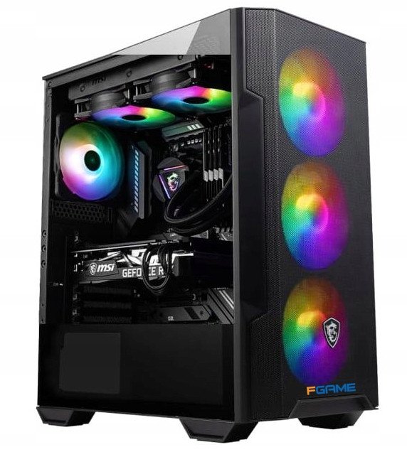 NAJLEPSZY GAMINGOWY FGAME _i5 12400 _32GB _RTX 5060 GDDR7_SSD 1TB M2_DLSS 4