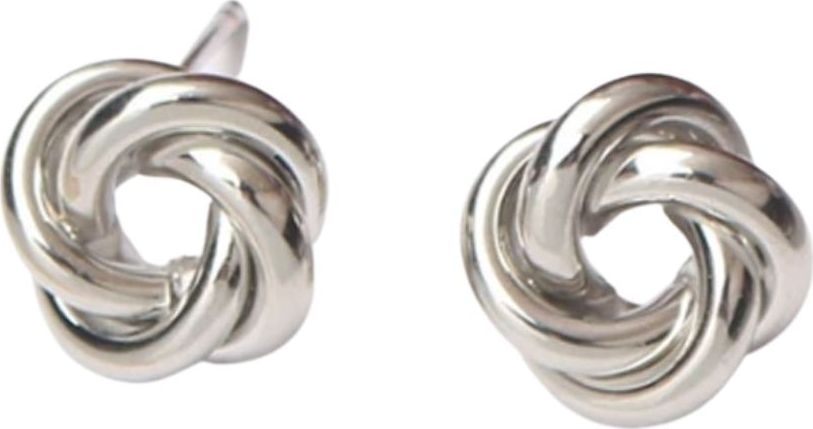 Lovrin Kolczyki precelki 1,5cm supełki