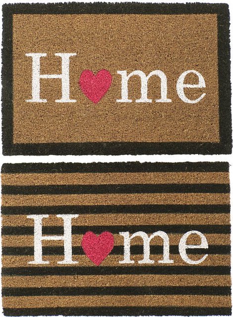 DKD Home Decor Wycieraczka DKD Home Decor Home Biały Brązowy Czerwony PVC Włókno (2 pcs) (60 x 40 x 1.5 cm)