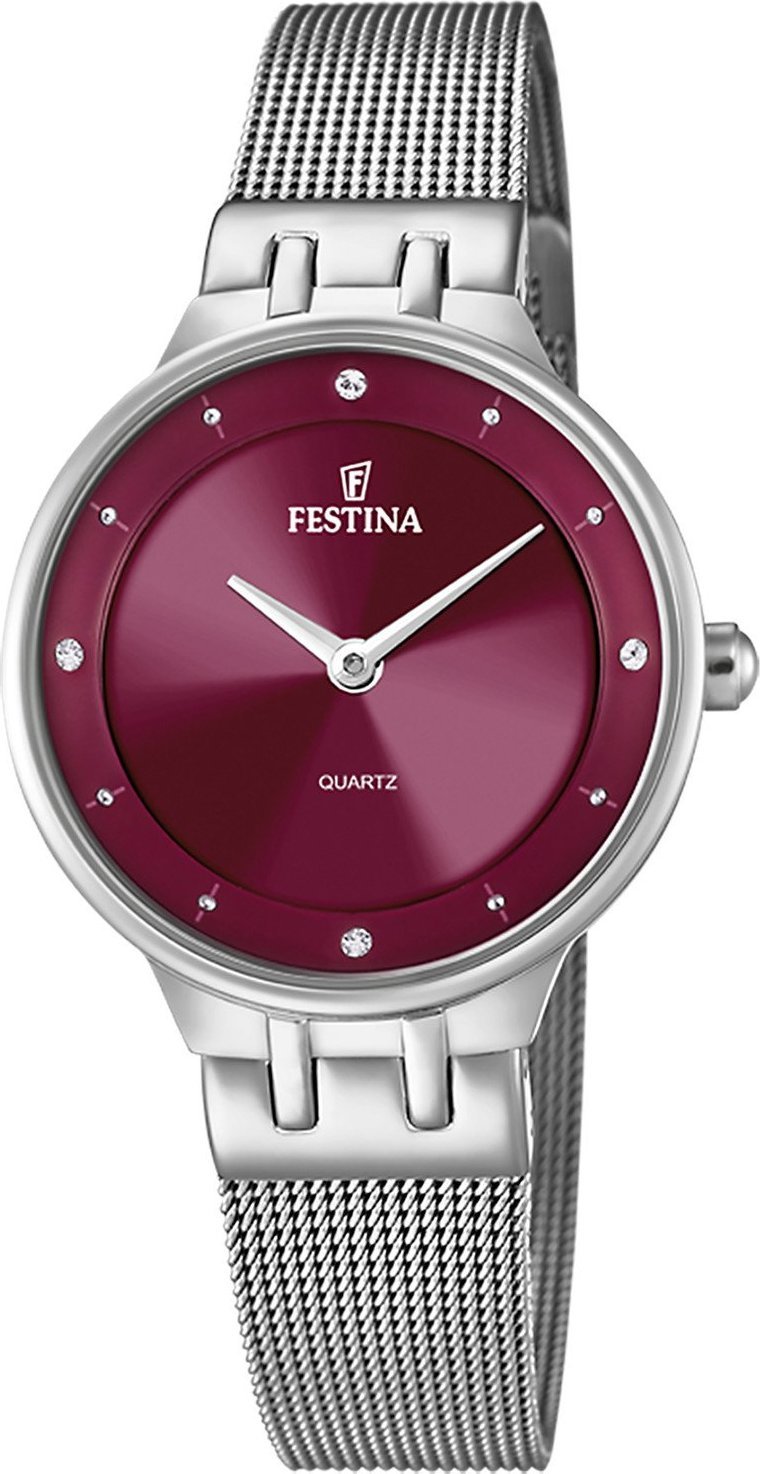 Zegarek Festina Zegarek damski Festina F20597-2 CYRKONIE srebrny