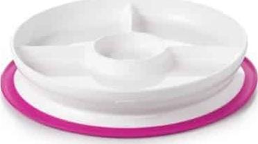 Oxo Oxo Talerzyk dzielony z silikonową przyssawką Pink