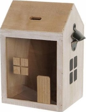 DKD Home Decor Otwieracz do butelek DKD Home Decor Naturalny Biały Drewno paulowni (20 x 15 x 29,5 cm)