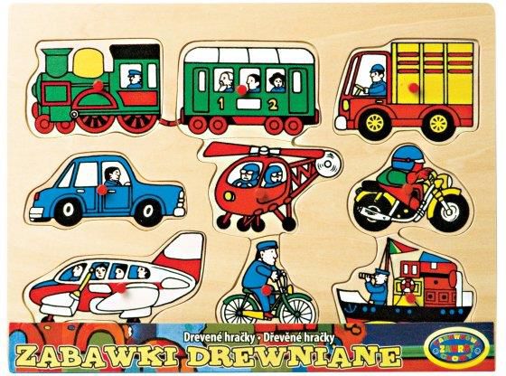 Dromader Układanka drewniana pojazdy - 130-00173