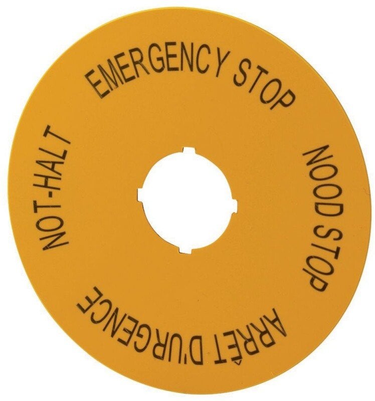 Eaton Szyld do przycisków awaryjnych Niemcy, Wielka Brytania, Holandia, Francja M22-XAK13 121087