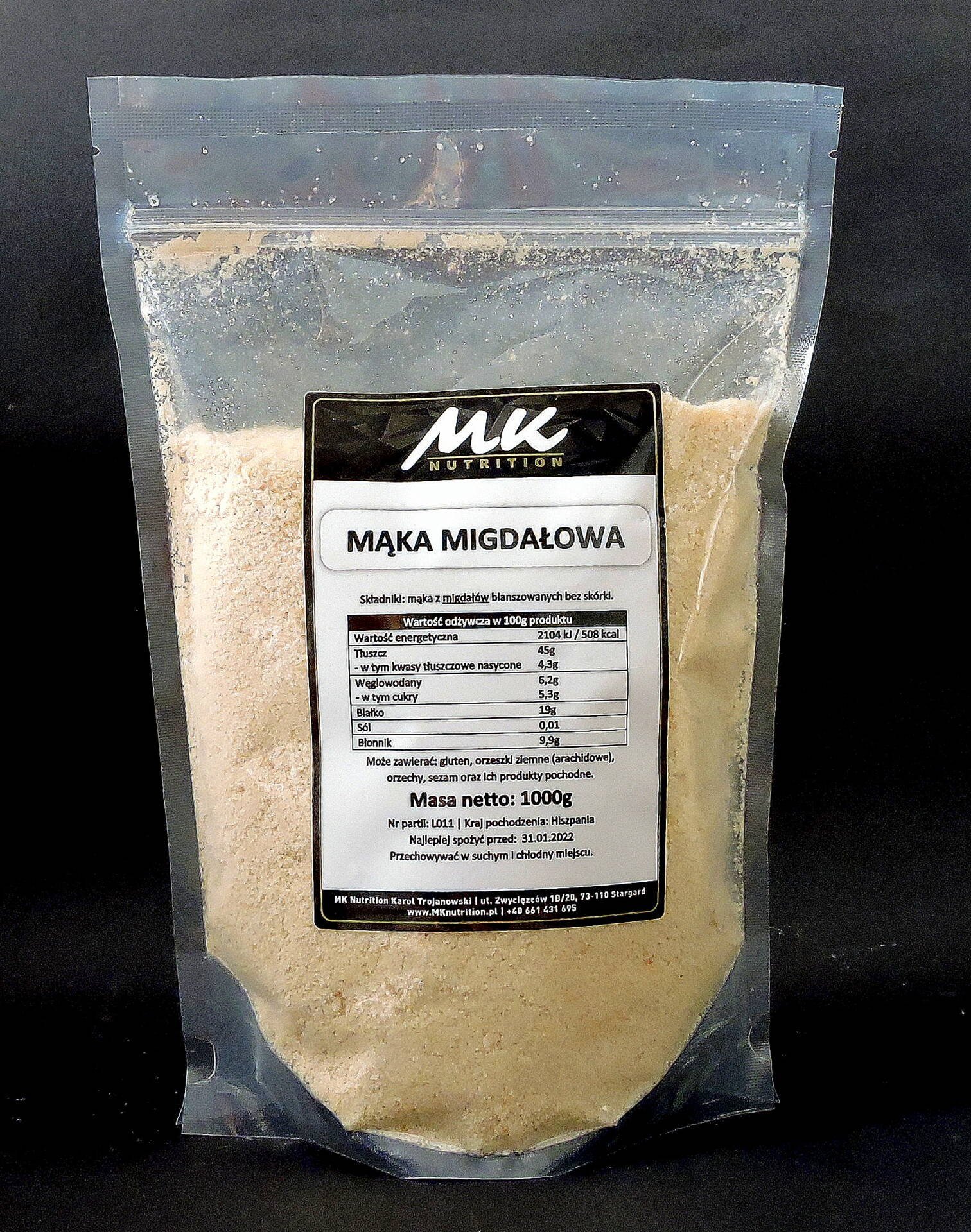MK Nutrition Mąka Migdałowa 1000g