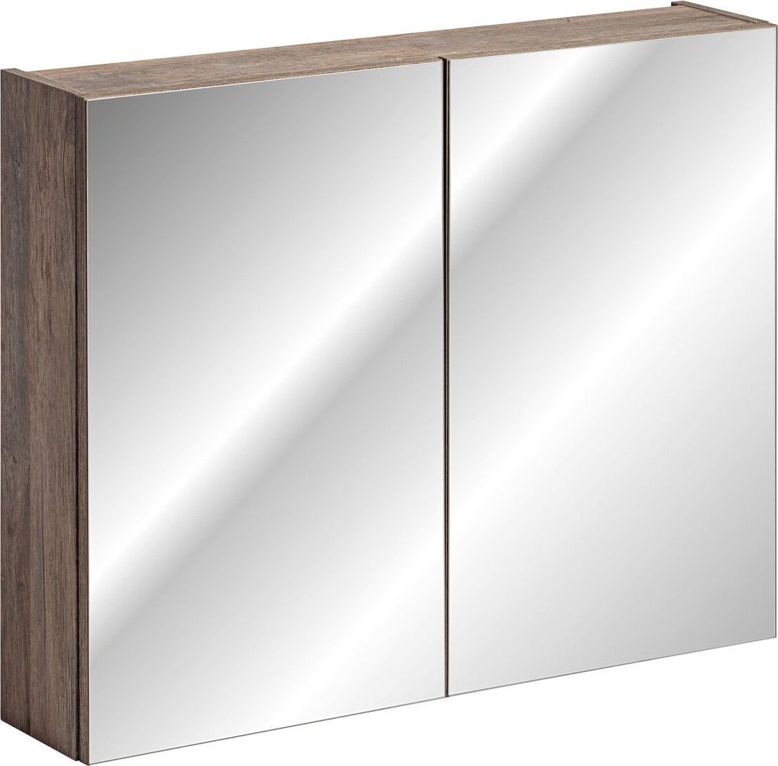 Comad Szafka wisząca z lustrem, Santa Fe, 80x17x65 cm, dąb vintage, mat