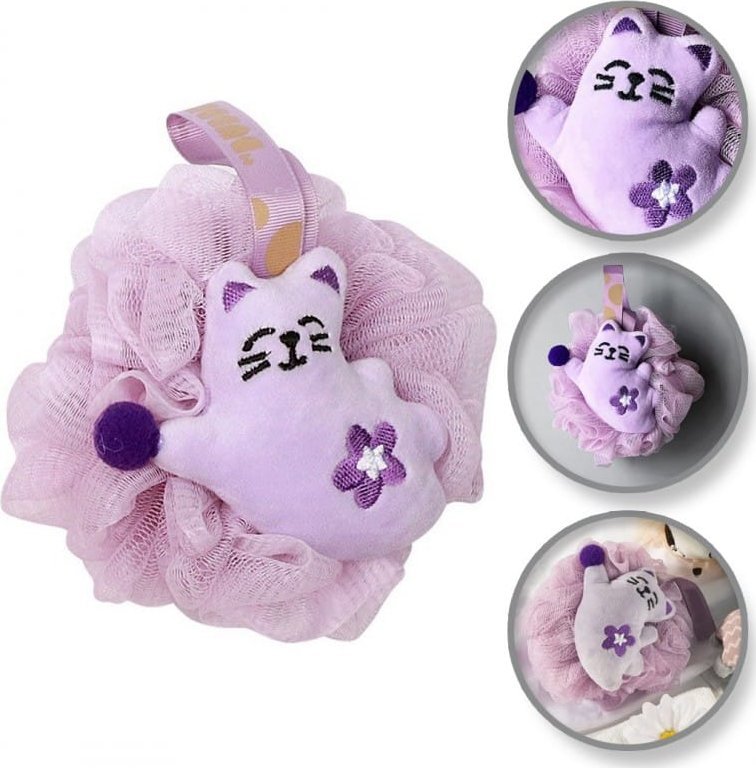 eCarla Szczotka gąbka do mycia ciała SWEETY na mokro XL 15cm GB15FIO