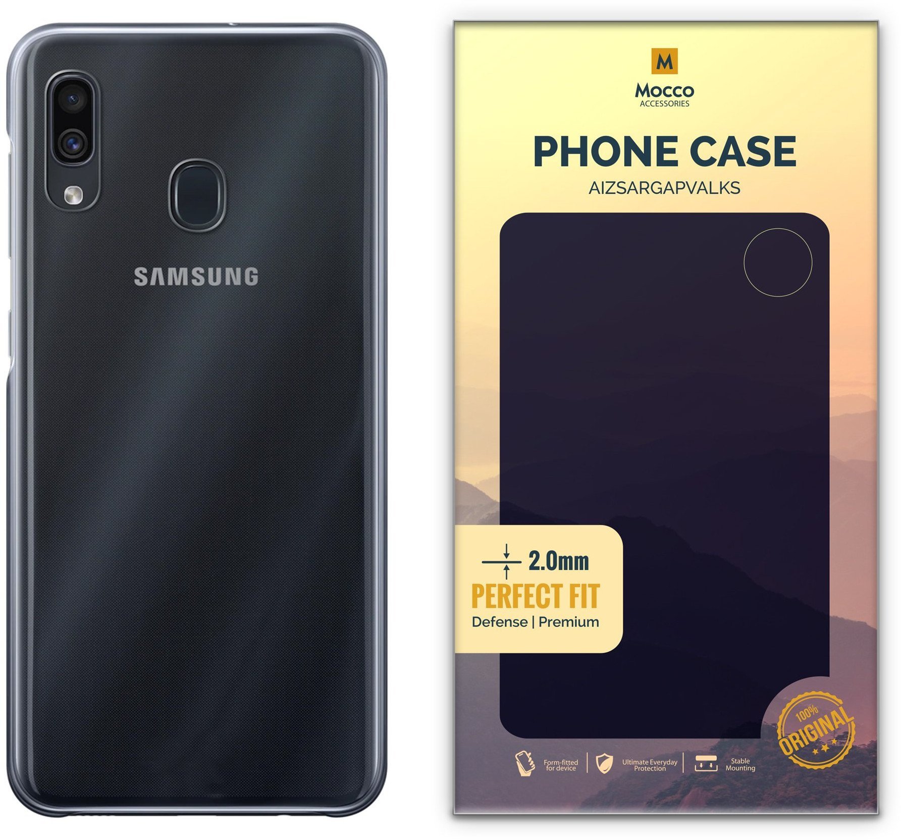 Mocco Original Clear Case 2mm Silicone Case for Samsung A105 Galaxy A10 Transparent (EU Blister)