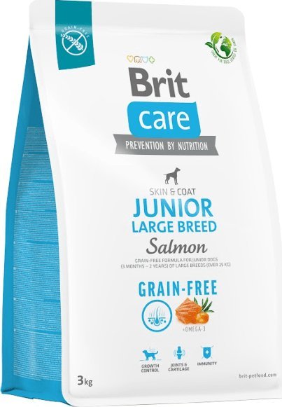 Brit Sucha karma dla psa Dog Grain-free Junior Large Breed Salmon 3 kg
