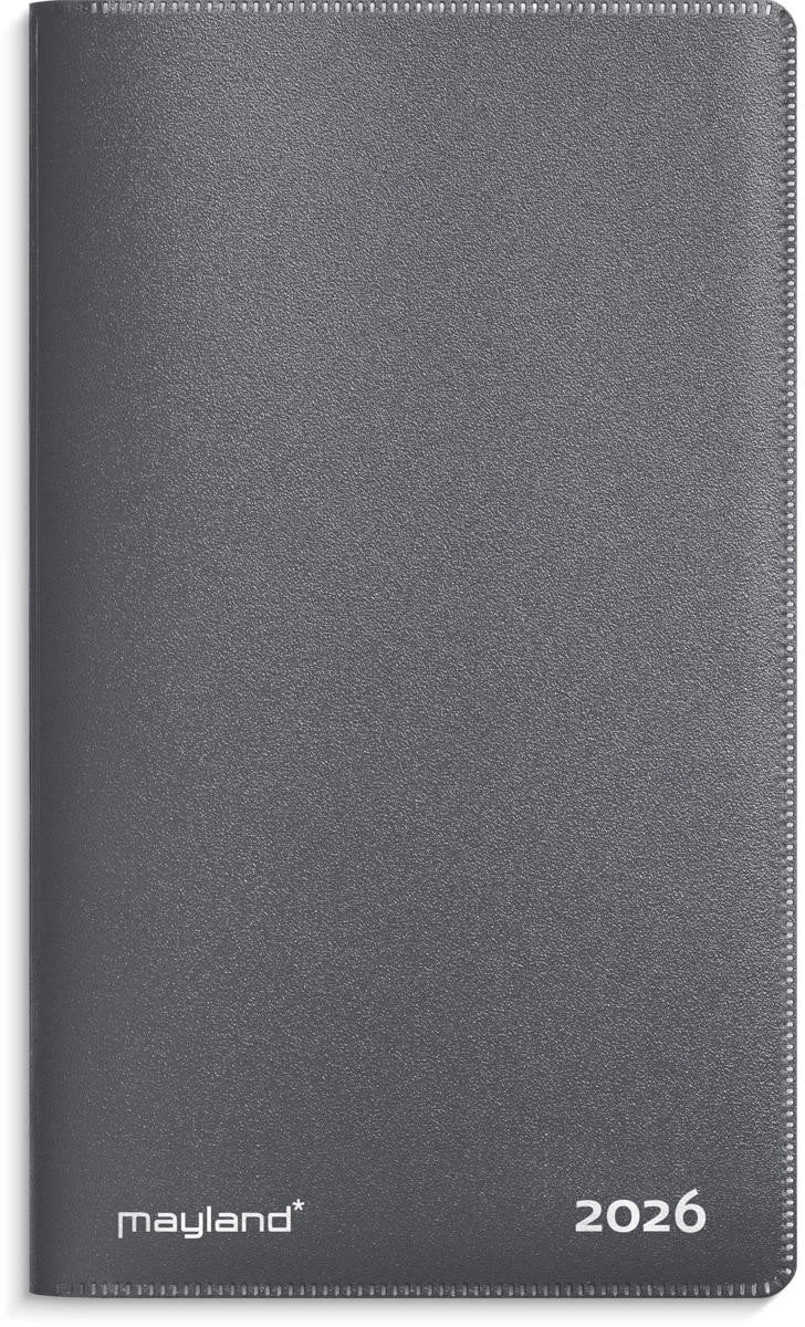 Index Planner mini mørkegrå PP-plast 2026