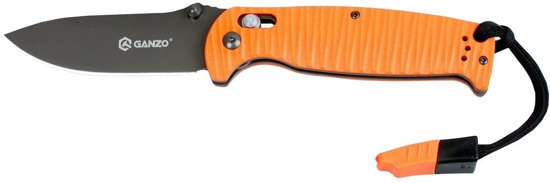 Ganzo Nóż składany G7413P-OR-WS z gwizdkiem