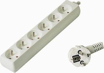 PremiumCord PREMIUMCORD Prodlužovací přívod 230V 10m, 6 zásuvek, bílá
