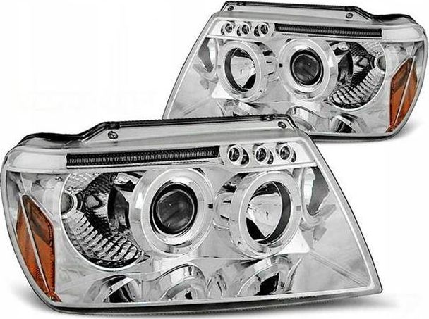 Lampy Chrysler Jeep Grand Cherokee soczewki chrome
