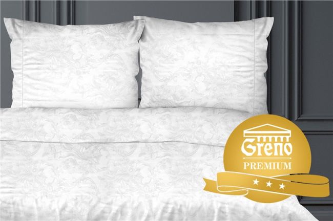 Greno Poszwa Greno Adamaszek Wenecki 160x200 Biały