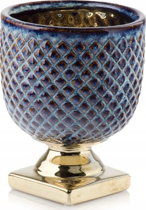 Polnix Doniczka, osłonka na stopce 09.135.22, 16x20 cm, Kolor Niebieski, Polnix