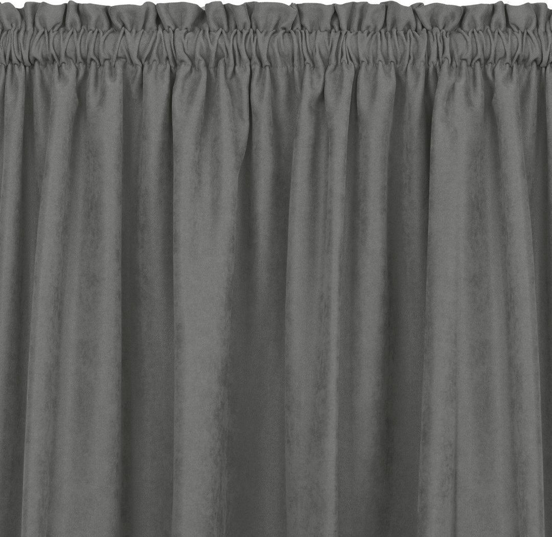 Homede Homede Zasłona MILANA szenilowa z tunelem 420x245 szara wzór 2