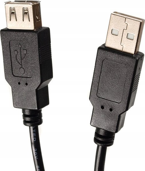 Kabel USB Maclean USB-A - USB-A 5 m Czarny (MCTV-745)